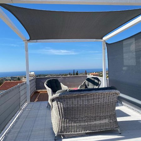 Roof Terrace & Sea View Entire Apartment Peyia Ngoại thất bức ảnh